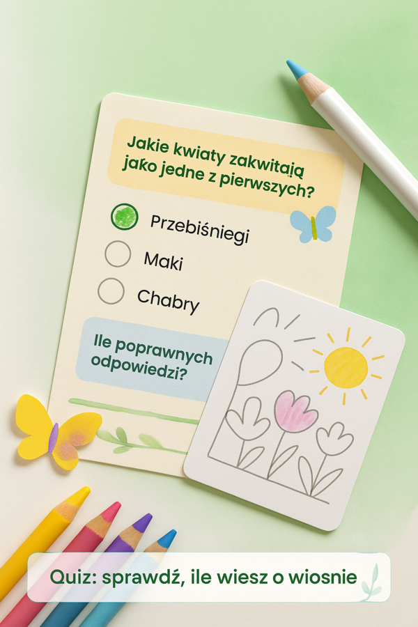 Karta pracy „Oznaki wiosny”