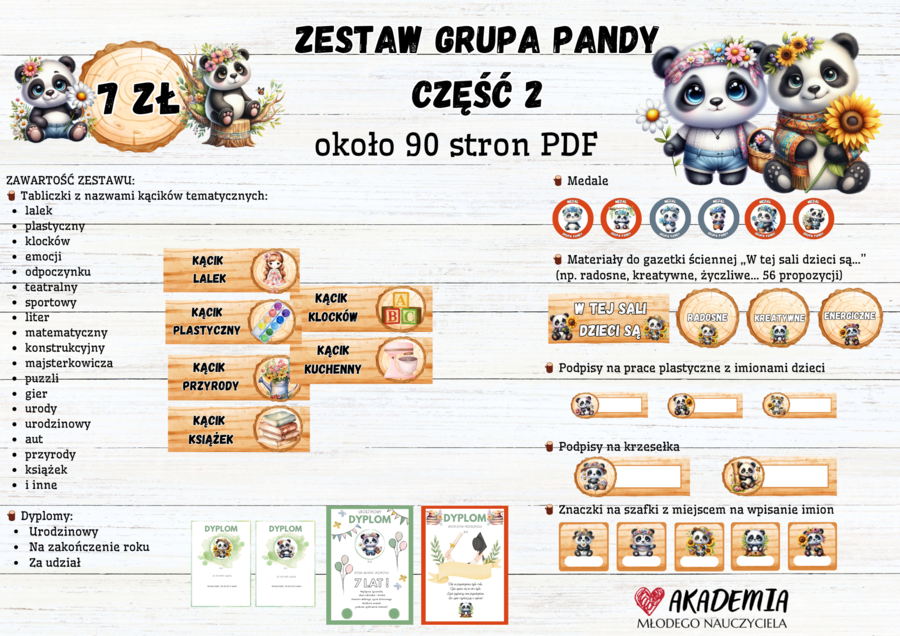 ZESTAW GRUPA PANDY 2