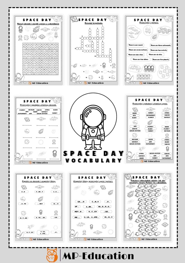 Space Day - Vocabulary (Dzień Kosmosu słownictwo)
