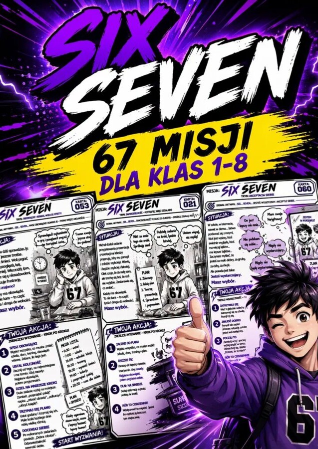 Six Seven karty dla klas 1-8