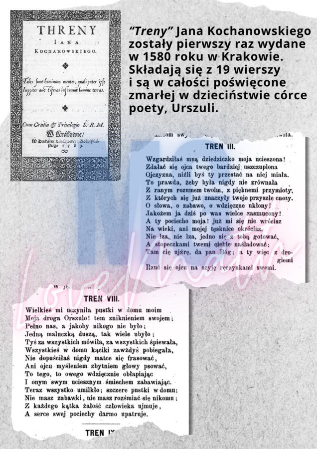 Narodowe czytanie 2025 - Jan Kochanowski - plakat, napisy, twórczość poety, dyplom, zakładki do książek