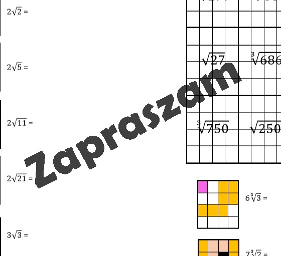 Kodowanie - włącz czynnik pod znak pierwiastka