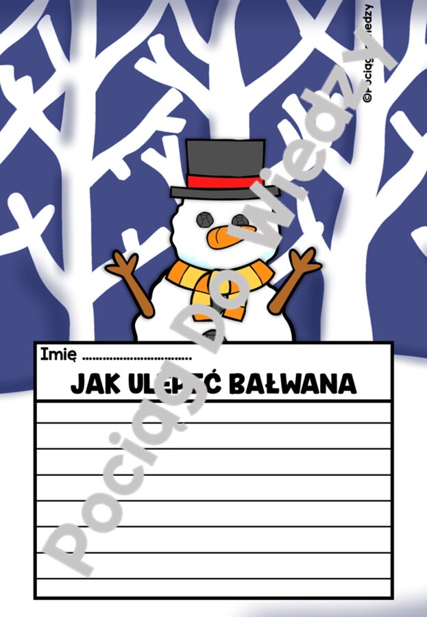 Zima - Jak ulepić bałwana