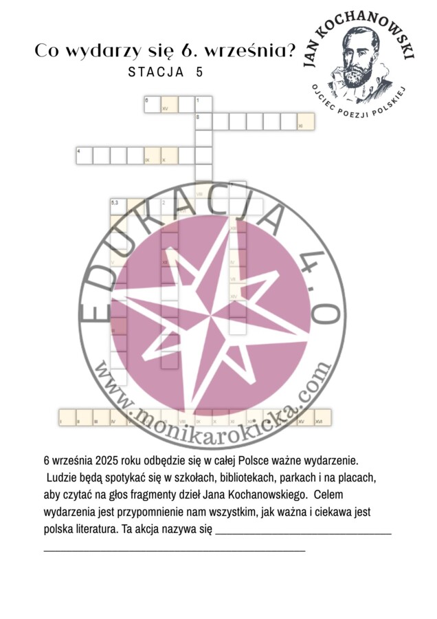 Jan Kochanowski - stacje zadaniowe
