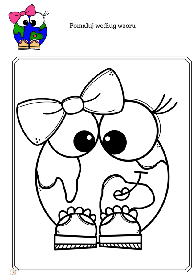 Dzień Ziemi, malowanka XXL