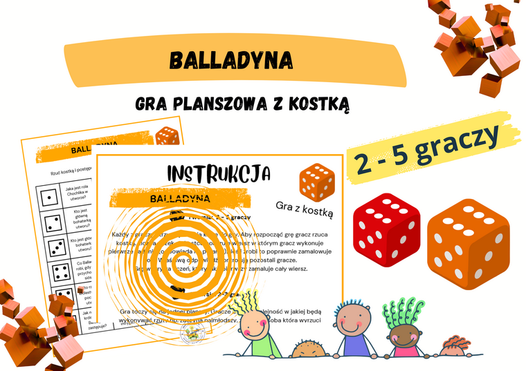 Balladyna - gra planszowa z kostką