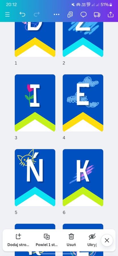 Girlanda Dzień Kredki