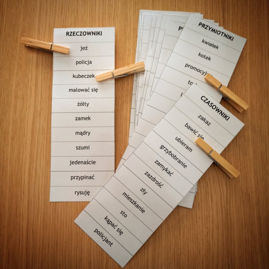 Części mowy- ćwiczenia.