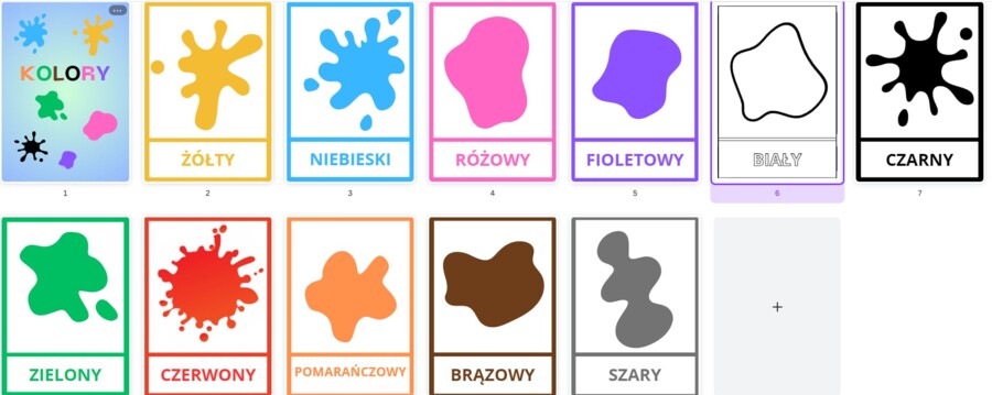 Plansze z kolorami