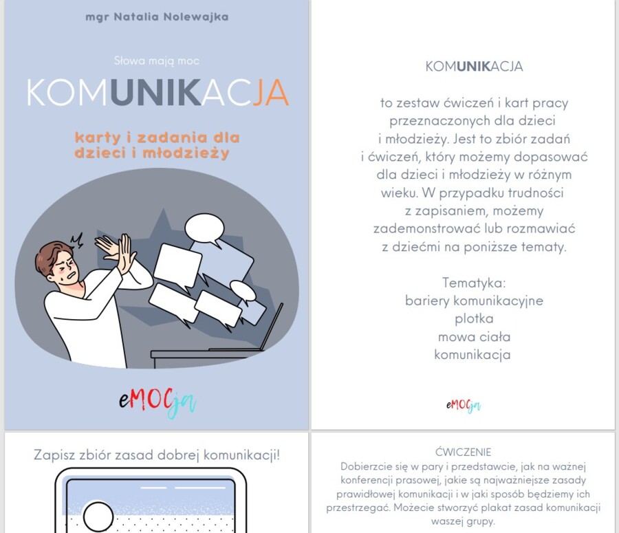 KOMUNIKACJA KARTY DLA DZIECI I MŁODZIEŻY