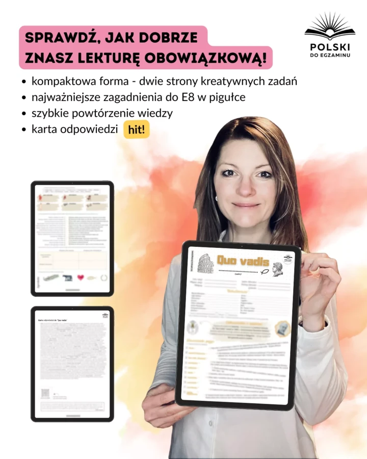 Quo vadis Henryka Sienkiewicza – Karta pracy do egzaminu ósmoklasisty