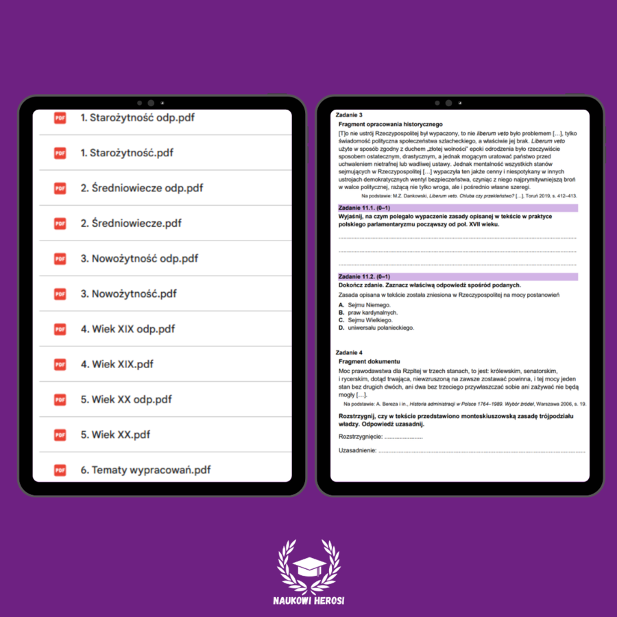 Zbiór zadań maturalnych - Historia