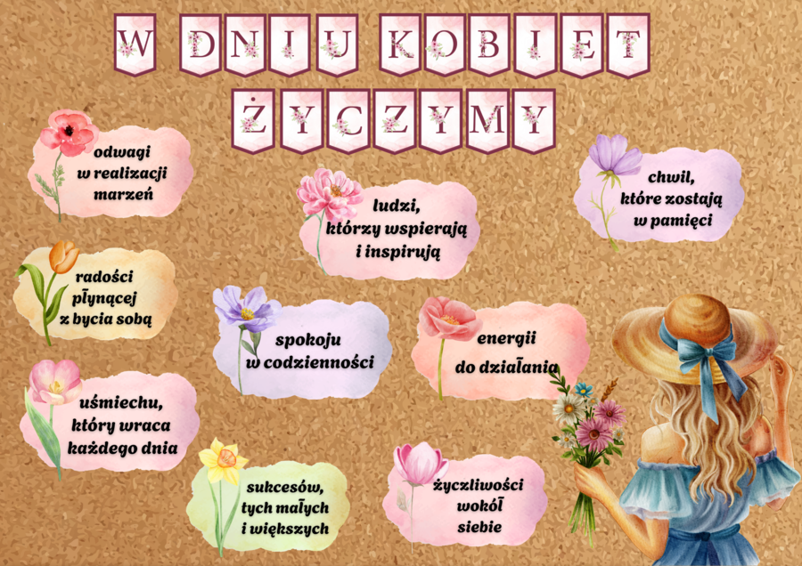 Dekoracja W DNIU KOBIET życzenia pdf