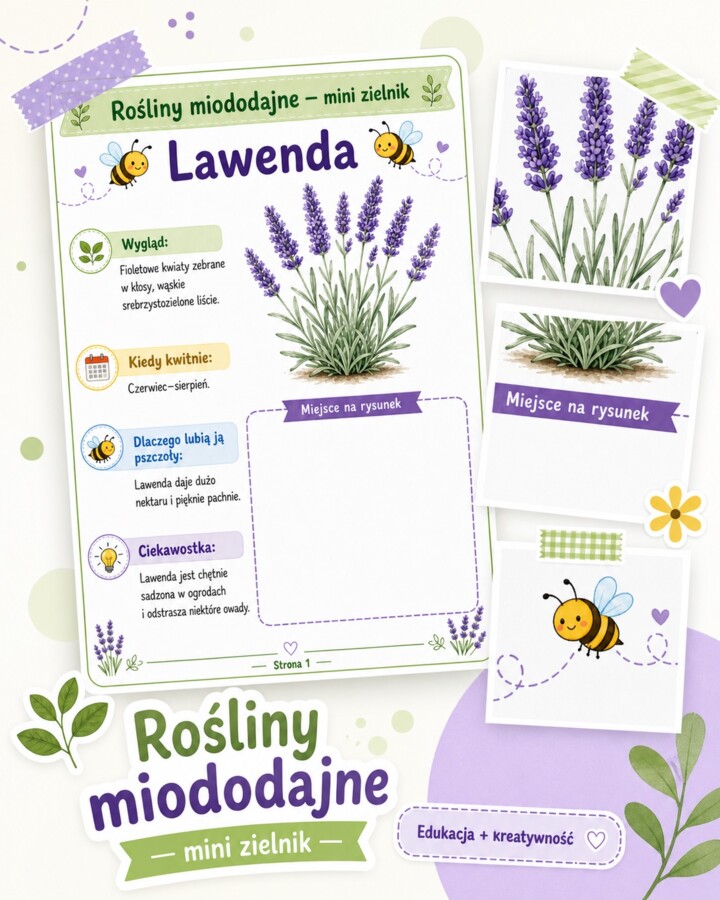 Rośliny miododajne - mini zielnik