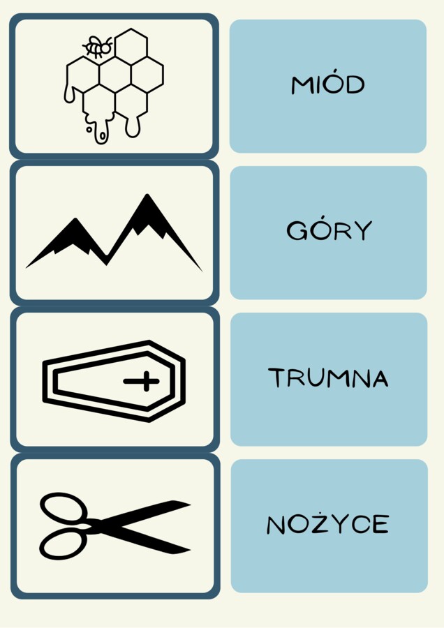 Kochanowski - gry (ja mam, kto ma, memory)