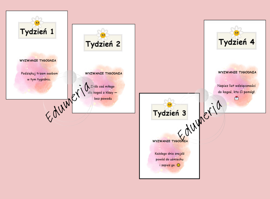„Dziennik wdzięczności dla uczniów 7-8” – 28 dni uważności, refleksji i radości z codzienności. klasy7-8