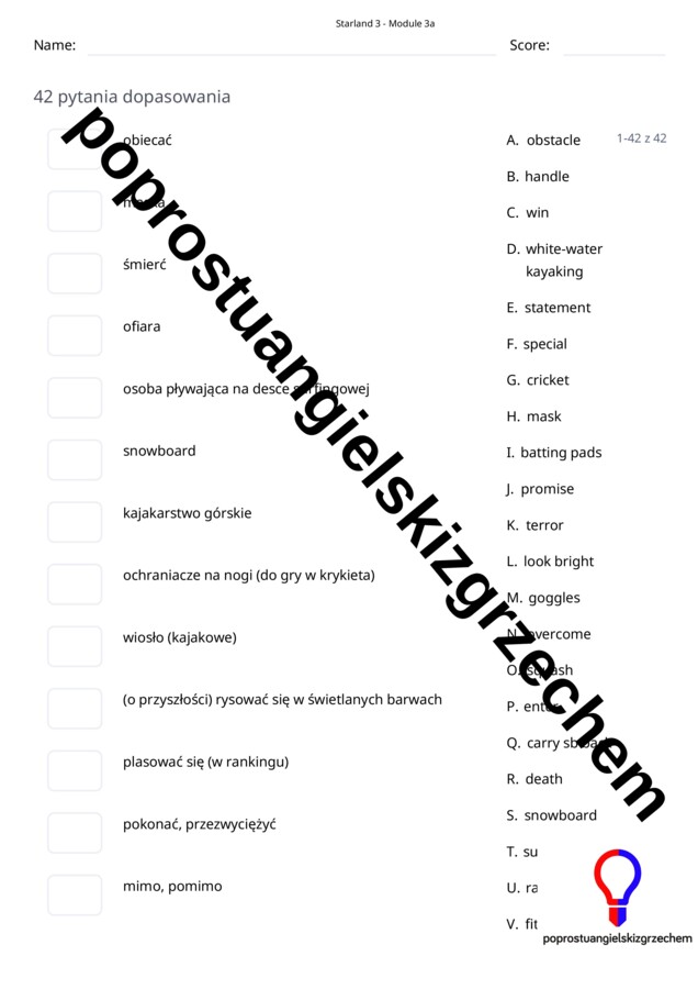 Starland 3 – Module 3 – testy