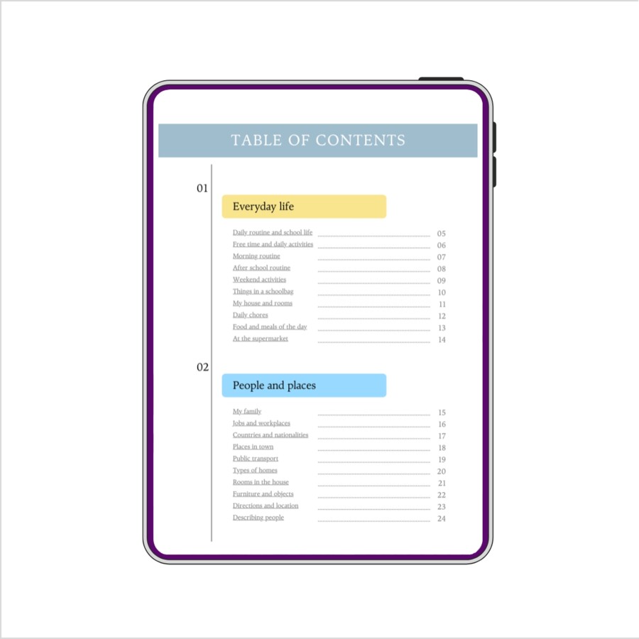 Angielski - 50 krzyżówek tematycznych na poziomie A1 / A2