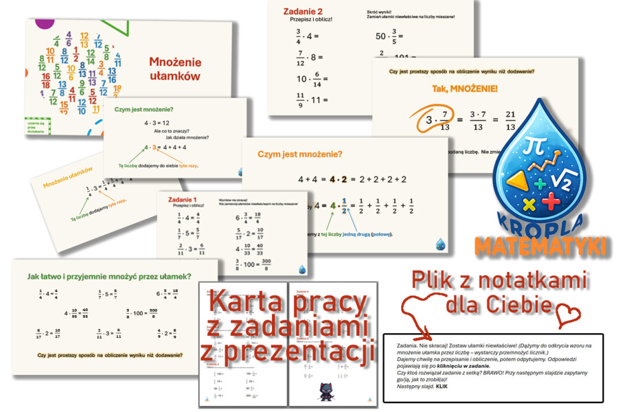 Mnożenie ułamków wprowadzenie IBL