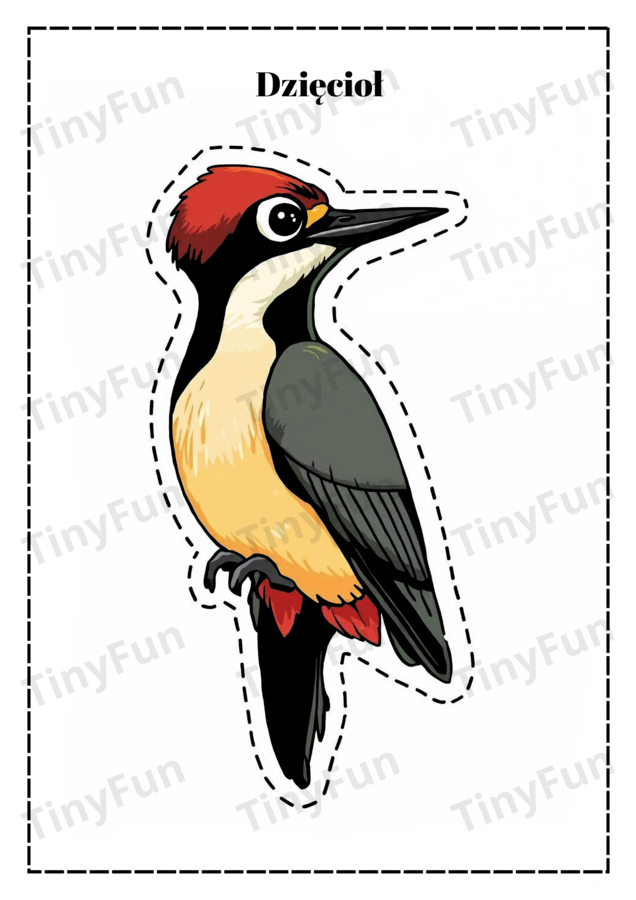 🌲🐾 Zwierzęta Leśne – Wycinanki dla Dzieci | 20 Uroczych Postaci