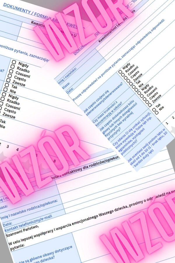 Kwestionariusze Pomocne w Pracy Pedagoga/Psychologa/Pedagoga Specjalnego - Lę