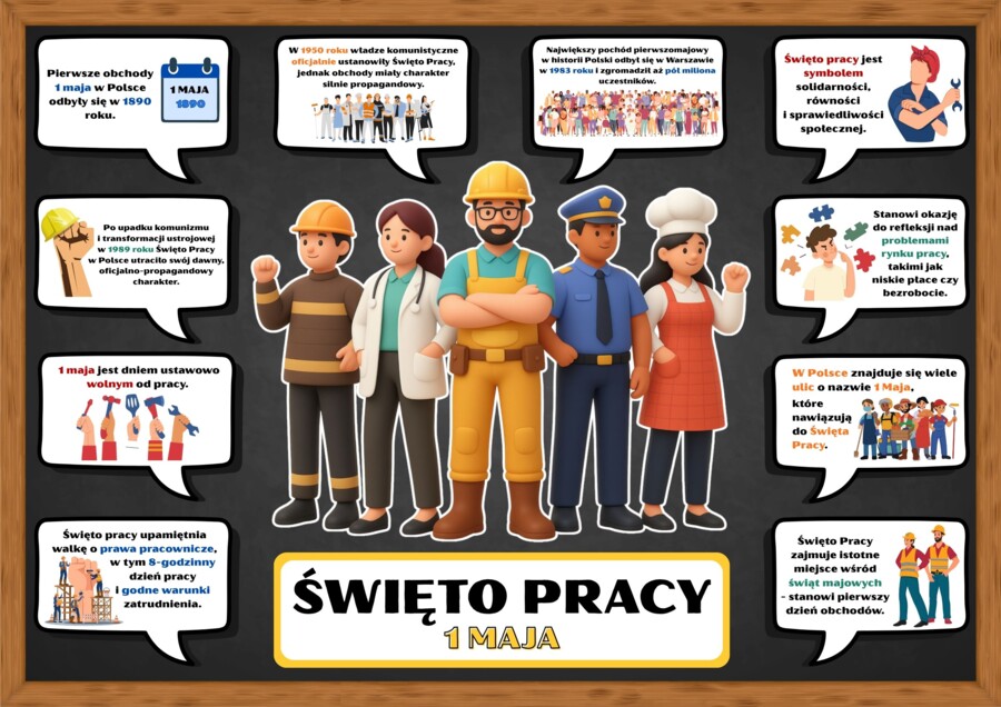 ŚWIĘTO PRACY - zestaw materiałów