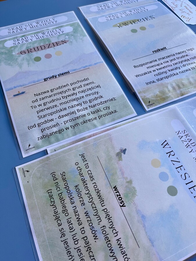 Skąd się wzięły nazwy miesięcy - karty