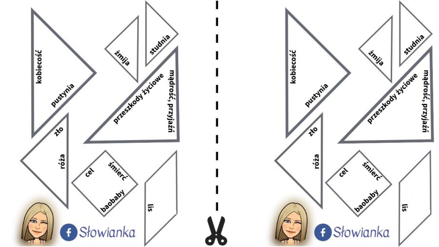 TANGRAM: symbole w "Małym Księciu" + interaktywna prezentacja w genially