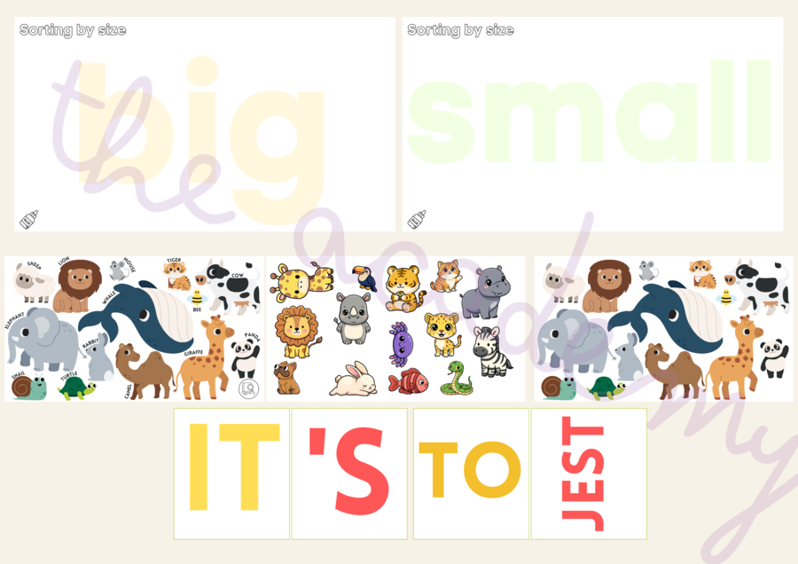 Animals Sorting Size