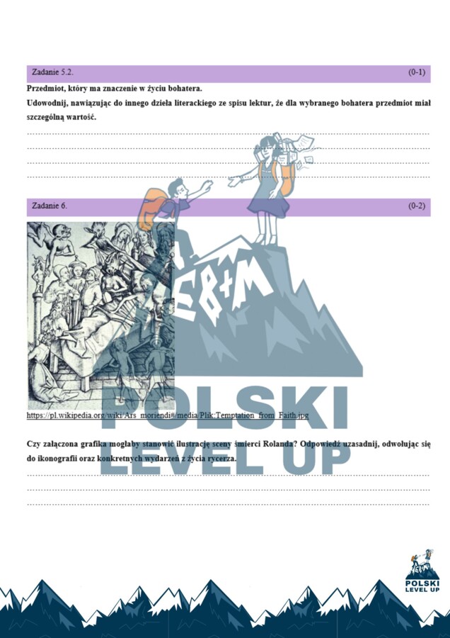 średniowiecze_pakiet 3 elementów (opracowanie lektur i epoki+ test+fiszki)_Polski Level Up