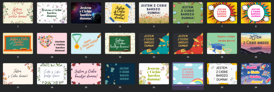 Plakaty - Jestem z Ciebie bardzo dumna!