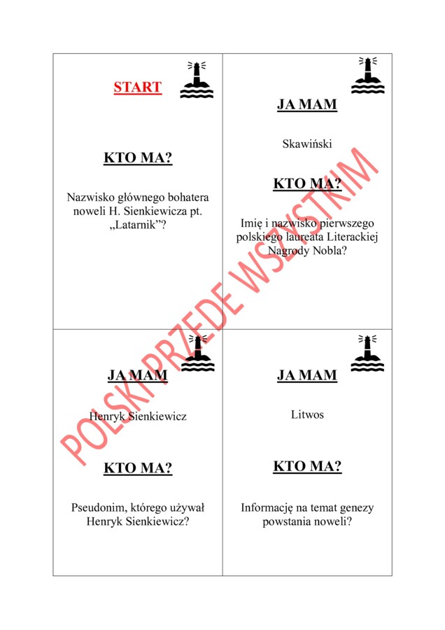 Latarnik- ja mam, kto ma?