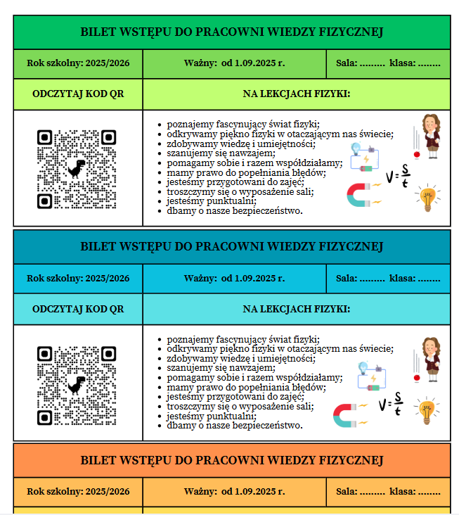 Zapoznanie z PZO z fizyki (Pierwsza lekcja fizyki po wakacjach) - SP kl.7, 8. Mrs_Physics. Fizunia.