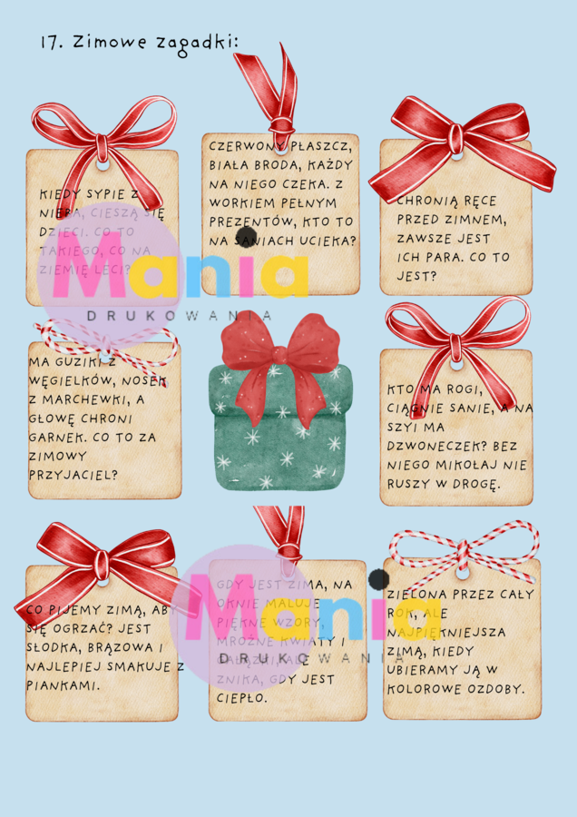 Domowy Kalendarz Adwentowy