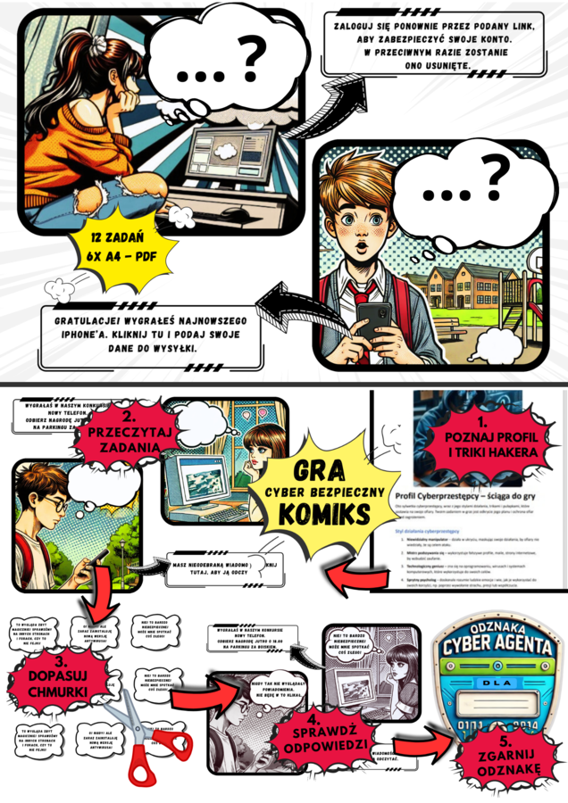 Nowa edukacyjna gra — komiks pt.: "Masz sposób na hakera?"