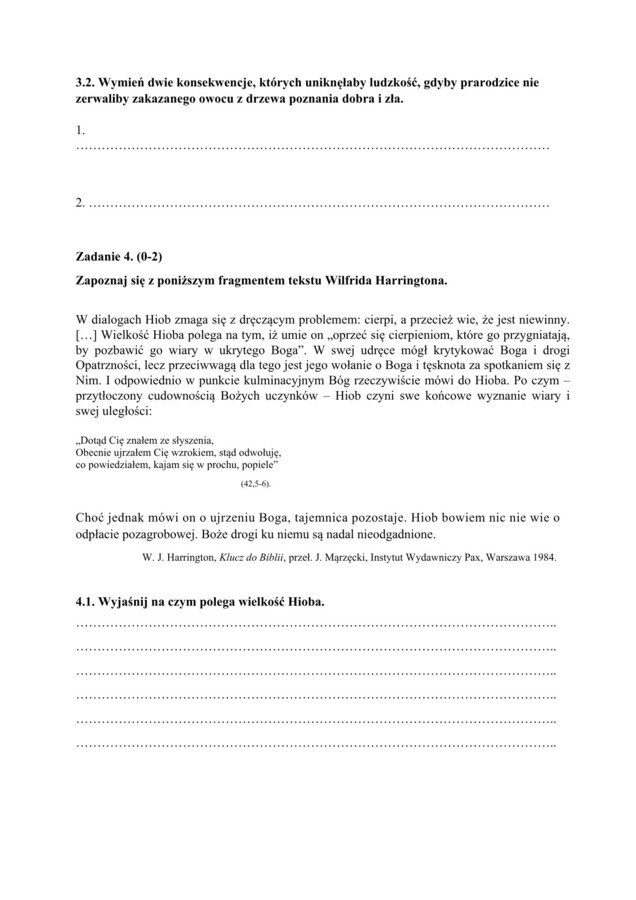 📃Test historycznoliteracki - język polski - matura Biblia