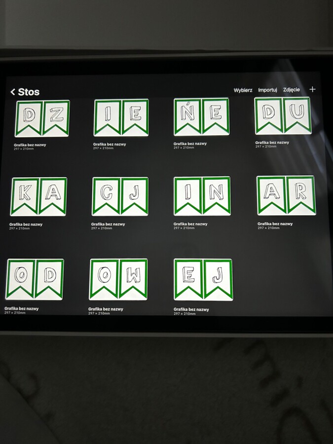 Girlanda i napis Dzień Edukacji Narodowej