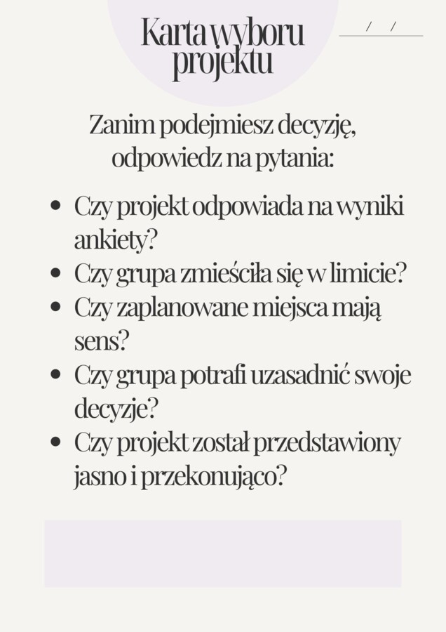 Tydzień projektowy dla klas 4–6 – projekt przyjaznej okolicy dla młodych | język polski, matematyka, język angielski, geografia - projekt interdyscyplinarny