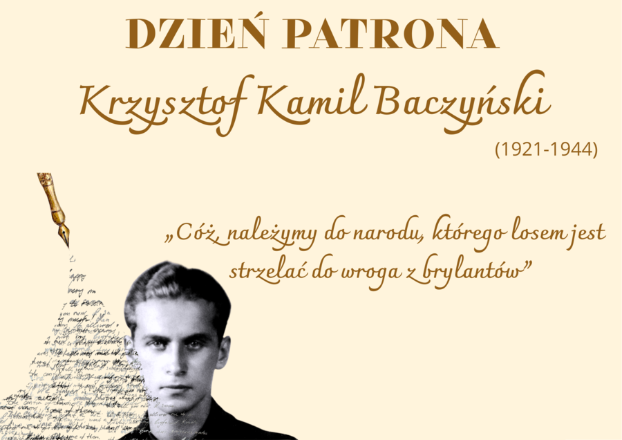 Dzień Patrona - Krzysztof Kamil Baczyński 3 różne propozycje