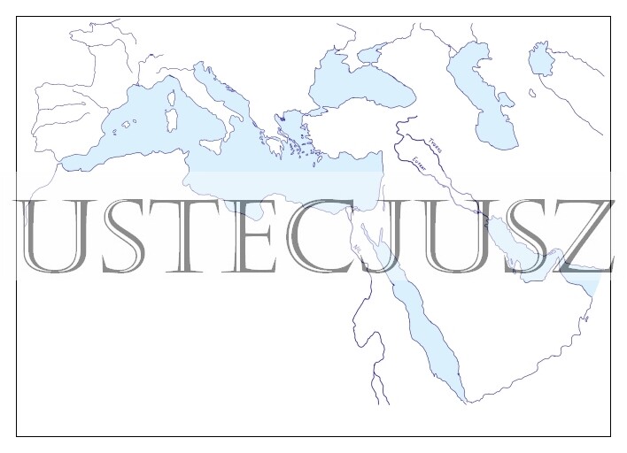 Mapy konturowe - Morze Śródziemne i Bliski Wschód