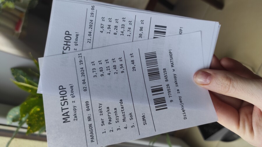 🧾 345 Paragonów  MATSHOP  – matematyka w praktyce (dodawanie ułamków dziesiętnych)