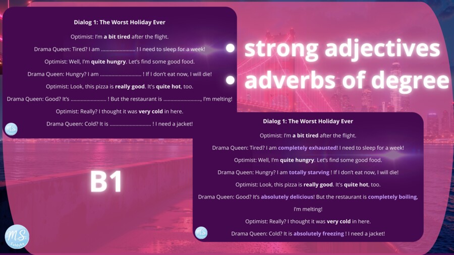 A D J  E C  T I  V E  S  glow-up: 15 popularnych przymiotników na sterydach