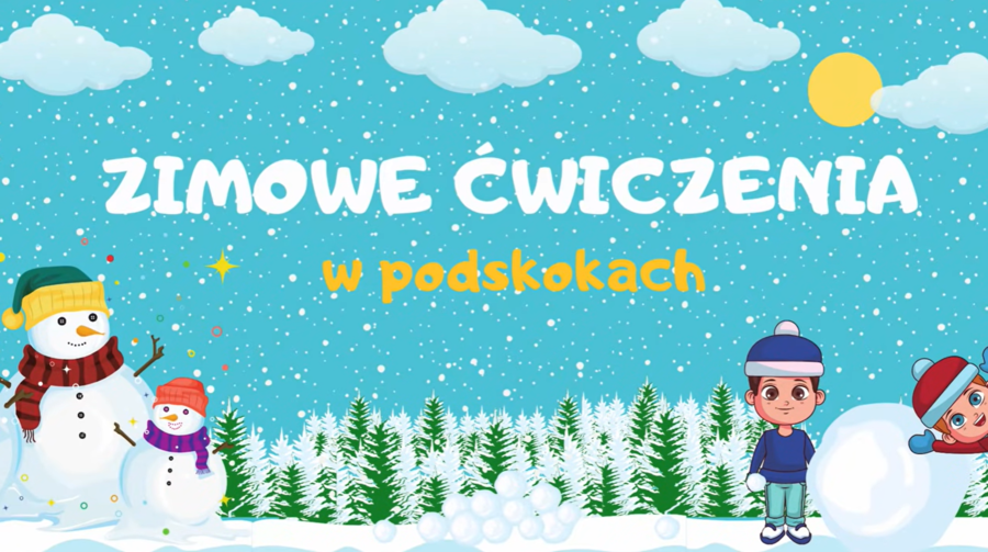 Zimowe ćwiczenia W PODSKOKACH | RYTMIKA DLA DZIECI