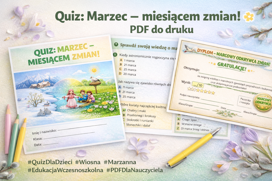 Quiz „Marzec miesiącem zmian”