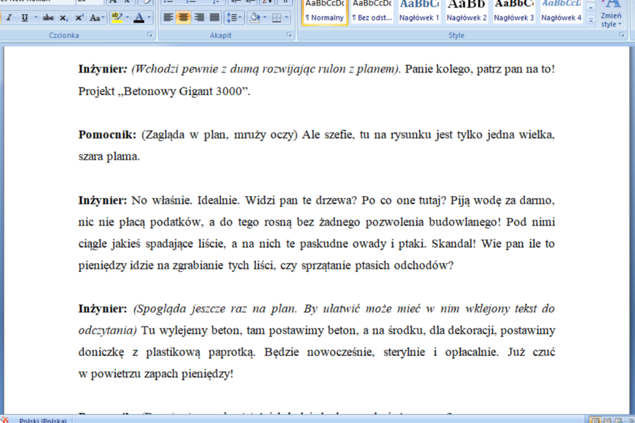 Dlaczego ufoludki uciekły z Ziemi? Skecz, który bawi i uczy.- Dzień Ziemi, Pierwszy Dzień Wiosny, Ekologia