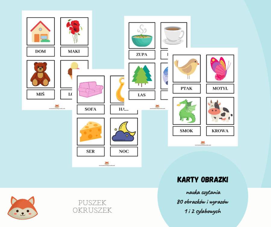 Karty do nauki czytania