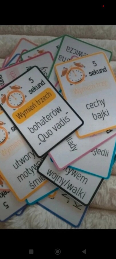 5 sekund lektury - gra dydaktyczna dla klas 4-8