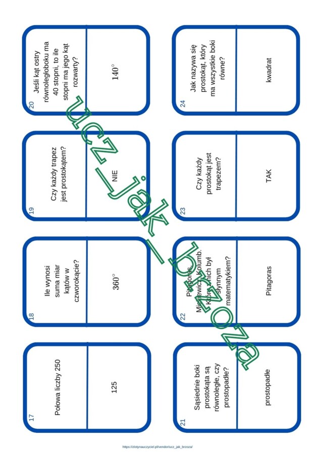 Jeden z dziesięciu, 1 z 10, konkurs matematyczny