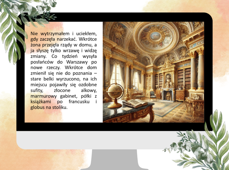 Prezentacja - "Żona modna" Ignacy Krasicki, egzamin ósmoklasisty