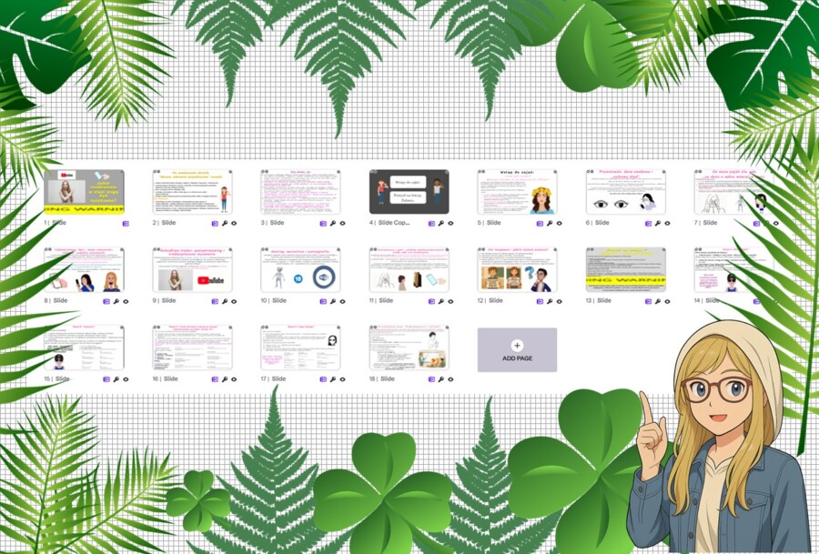 Prezentacja multimedialna w genial.ly do edycji „Jakie zachowania w sieci mogą być ryzykowne?". Edukacja zdrowotna. Klasa 7. Dział „Nasze zachowania ryzykowne”.